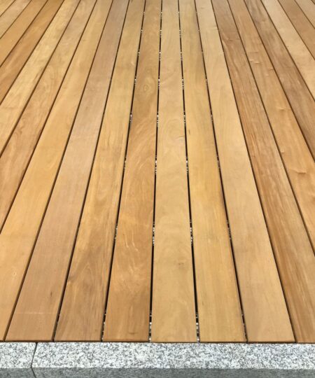 Garapa-Terrassendielen 145mm Holzterrasse