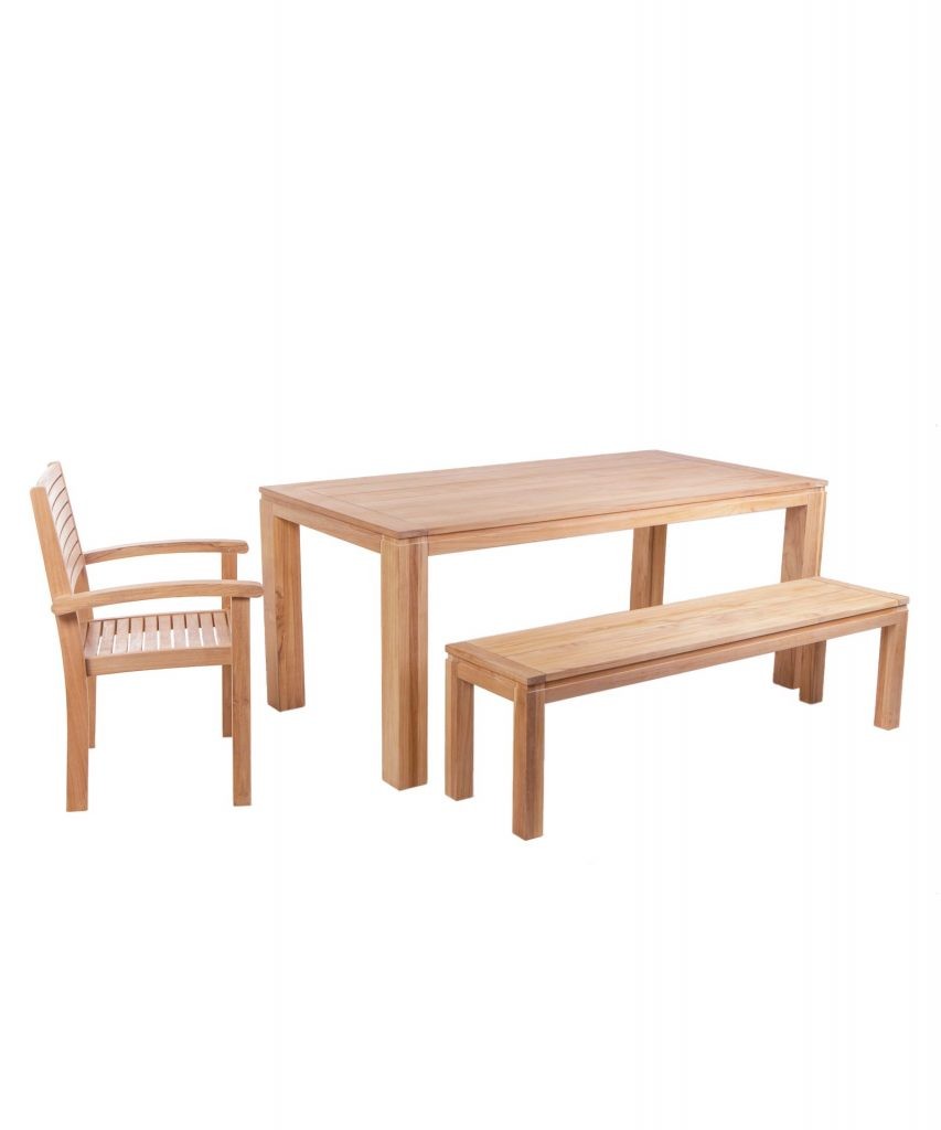 Teak garden table for 4, 8 or 10 people FSC® 100