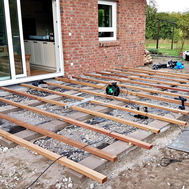 Fundament Holzterrasse