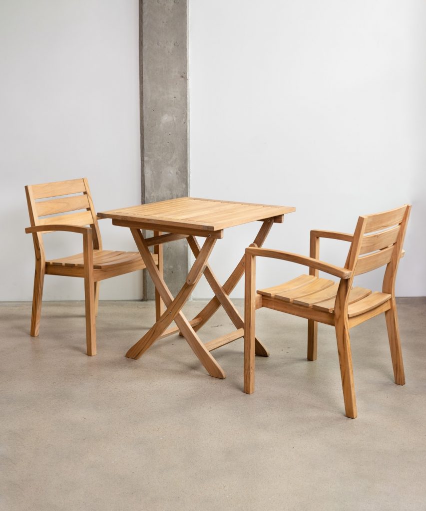 Sillas de madera para patio, sillas plegables de jardín de perfil bajo,  madera maciza de acacia exterior, silla plegable para interiores y  exteriores