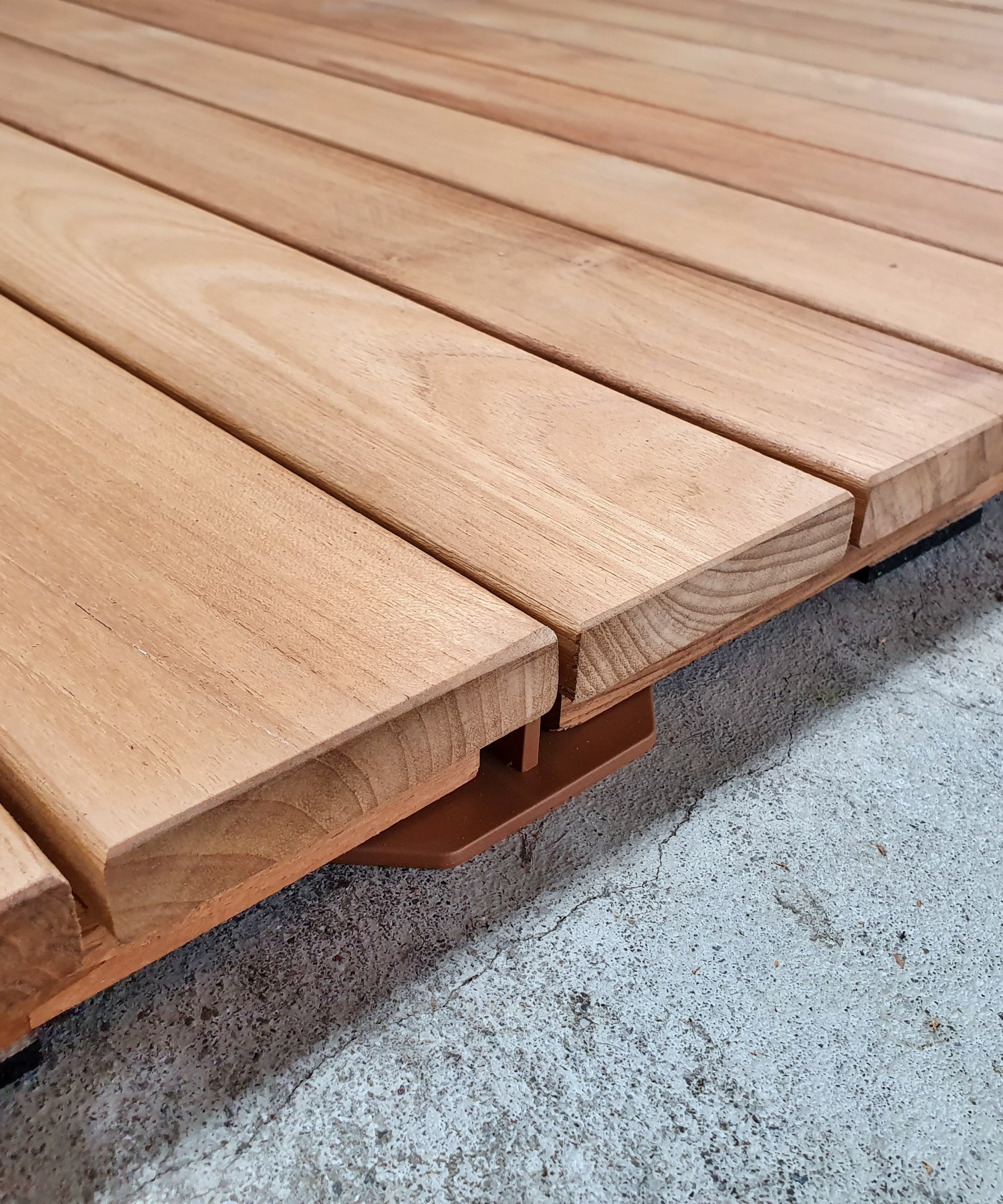 steen selecteer fout Houten terraselementen van teakhouten planken, 125 mm breed, FSC® 100%