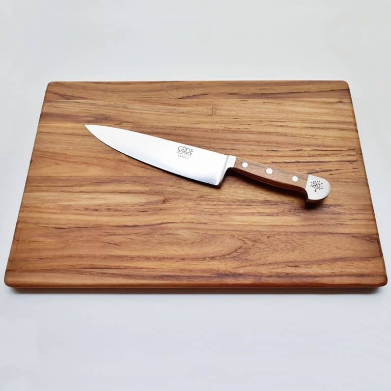 Kochmesser Alpha Teak mit Teak Schneidebrett