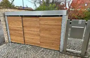 Teak-Terrassendielen 50mm Mülltonnenbox Ingolstadt