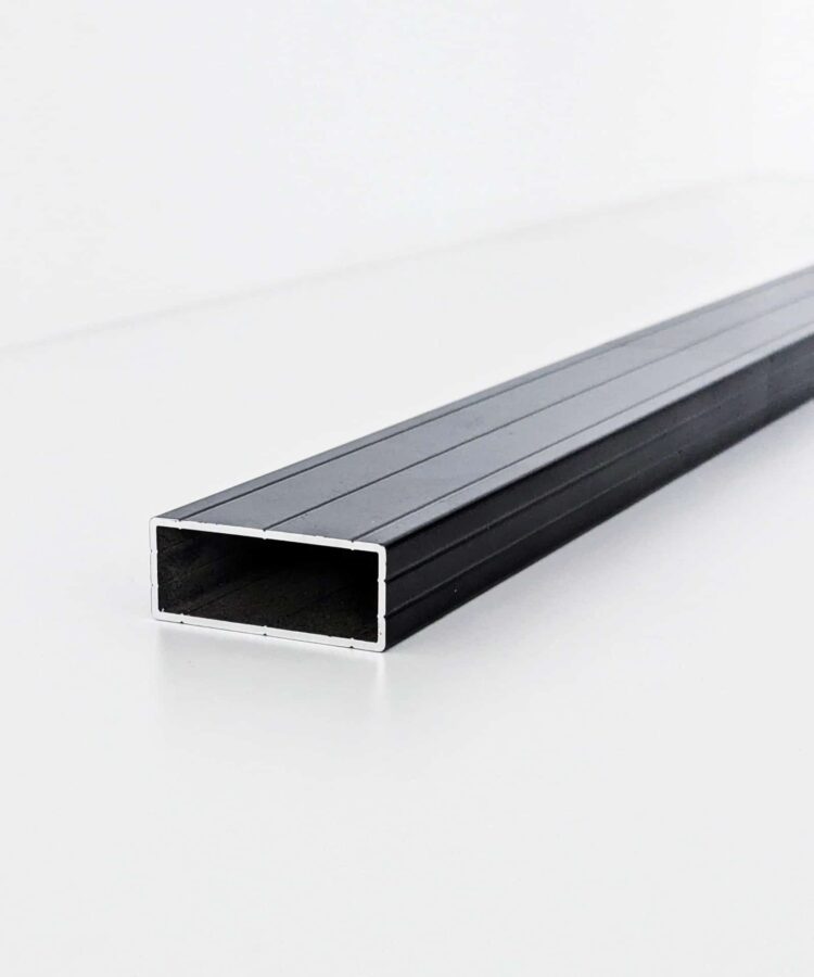 Aluminium Unterkonstruktion 49x29mm schwarz