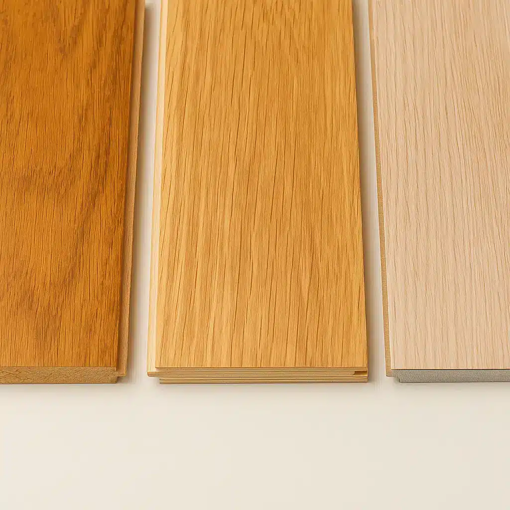 Verschiedene Holzarten für Massivholzparkett im Vergleich